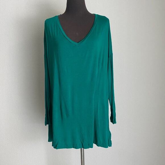 Guess by Marciano sz XS green Lagenlook oversized comfy blouse NWT - Picture 1 of 10